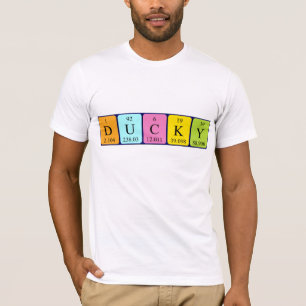 Ducky periodieke lijstnaam shirt