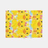 Ducky PINK BOW Fleece Blanket Deken (Voorkant (Horizontaal))
