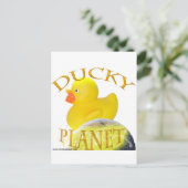 Ducky Planet Logo Briefkaart (Staand voorkant)