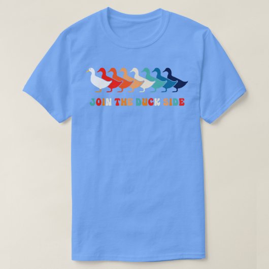 Ducky Retro Duck Pun 70s 80s Funny Duck 1 T-shirt (Design voorkant)