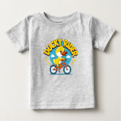 Ducky Rider Schattige Cartoon Fiets T-shirt (Voorkant)