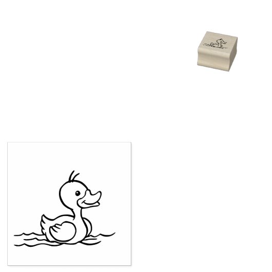 Ducky Rubberstempel (Gestempeld)
