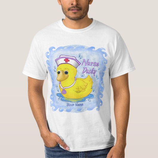 Ducky schattige verpleegster t-shirt (Voorkant)