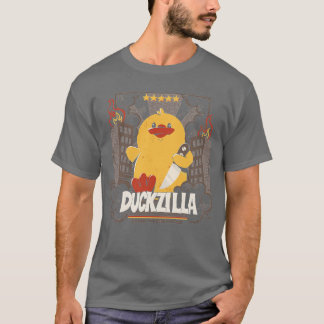 Duckzilla Funny Duck Attack beroemd gemaakt door T T-shirt