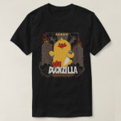 Duckzilla Funny Duck Attack beroemd gemaakt door T T-shirt (Design voorkant)