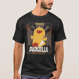 Duckzilla Funny Duck Attack beroemd gemaakt door T T-shirt