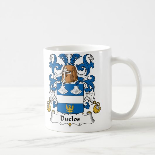 Duclos Family Crest Koffiemok (Rechts)