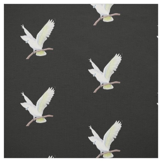 DuCorps Cockatau Parrot Fabric Stof (Swatch)