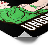 Duct Cancer Warrior Onbreekbare Sterke Vrouwen Ove Poster (Hoek)