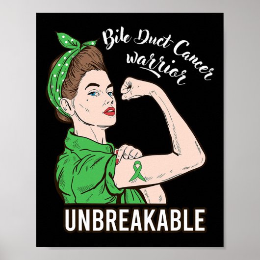 Duct Cancer Warrior Onbreekbare Sterke Vrouwen Ove Poster (Voorkant)