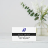 Duct Elbow Blue HVAC  Illustratie Visitekaartje (Staand voorkant)