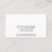 Duct Elbow Blue HVAC  Illustratie Visitekaartje (Achterkant)