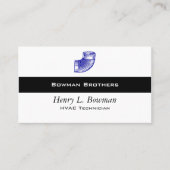 Duct Elbow Blue HVAC  Illustratie Visitekaartje (Voorkant)