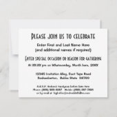 Duct Label met tape en gerimpt karton Kaart (Achterkant)