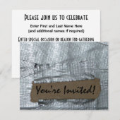 Duct Label met tape en gerimpt karton Kaart (Voorkant / Achterkant)