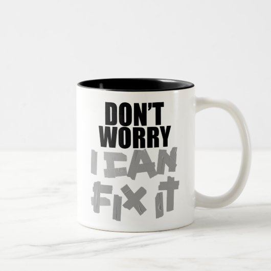 Duct-tape $ 17,95 Mok met twee tonnen koffie (Rechts)