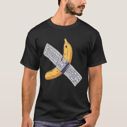 Duct Tape Banana Tape Art Pop Culture T-shirt (Voorkant)