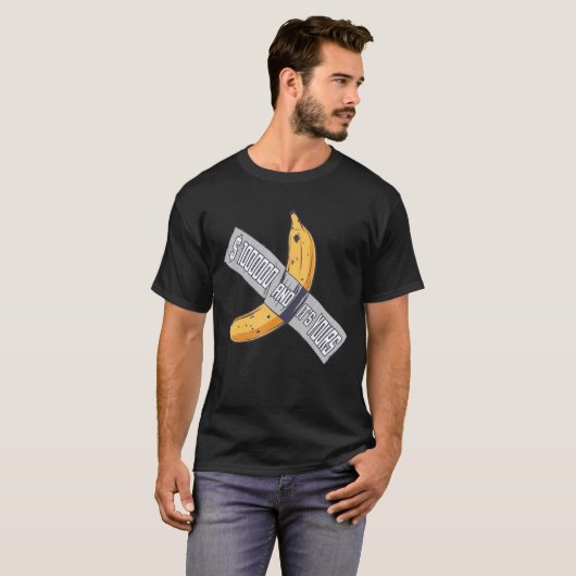 Duct Tape Banana Tape Art Pop Culture T-shirt (Voorkant volledig)