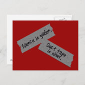 Duct tape-Briefkaart Briefkaart (Voorkant / Achterkant)