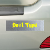 Duct tape bumpersticker (Op auto)
