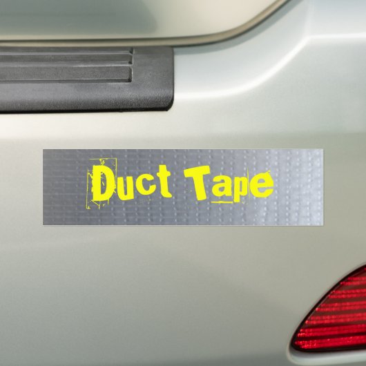 Duct tape bumpersticker (Op auto)