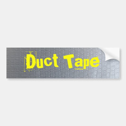 Duct tape bumpersticker (Voorkant)