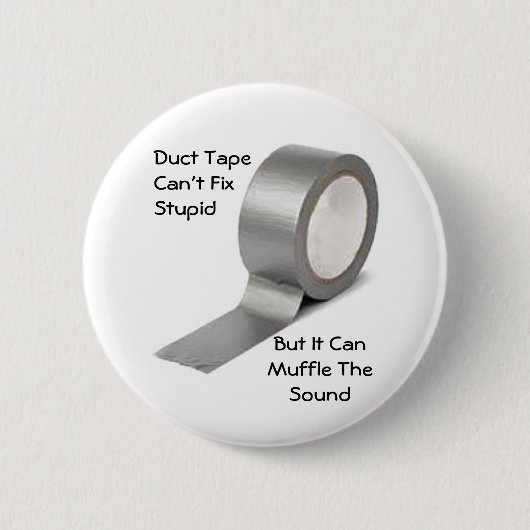 Duct Tape-Button Ronde Button 5,7 Cm (Voorkant)