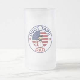 Duct Tape Dad - Beer Frosted Mug  Matglas Bierpul