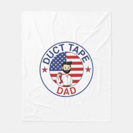 Duct Tape Dad - Fleece Blanket Deken
