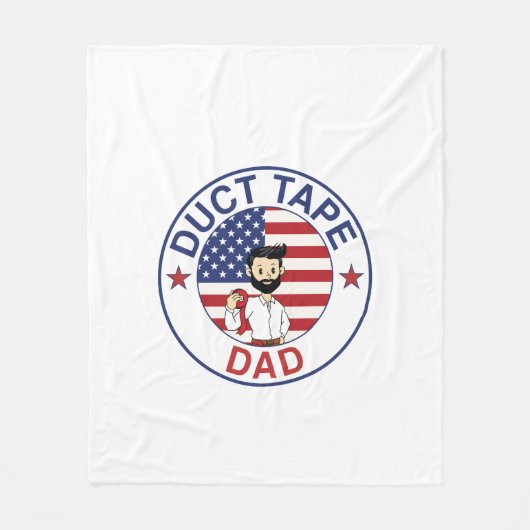 Duct Tape Dad - Fleece Blanket Deken (Voorkant)