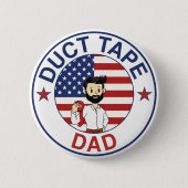 Duct Tape Dad - Knopje Ronde Button 5,7 Cm (Voorkant)