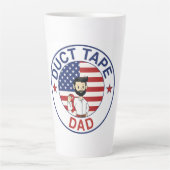 Duct Tape Dad - Latte Mug Mok (Voorkant)
