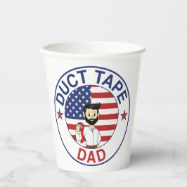 Duct Tape Dad - Paper cup Papieren Bekers