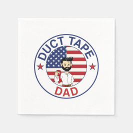 Duct Tape Dad - Paper Napkin Servet