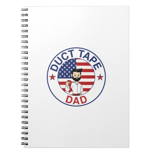 Duct Tape Dad - Spiraal Notebook Notitieboek (Voorkant)