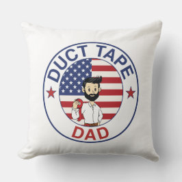 Duct Tape Dad - Throw Pillow (Square) Kussen