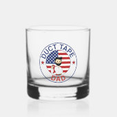 Duct Tape Dad - Whiskeyglas Whisky Glas (Voorkant)