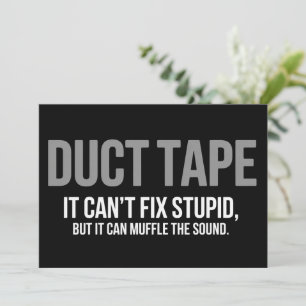 Duct Tape Dempt Het Geluid Volwassenen Humor Sarca Kaart