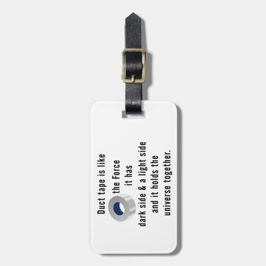 Duct tape, Engineering humor Bagagelabel (Voorkant verticaal)