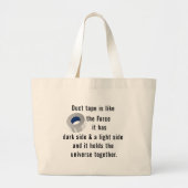 Duct tape, Engineering humor Grote Tote Bag (Voorkant)