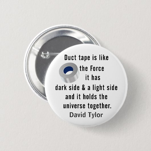 Duct tape, Engineering humor Ronde Button 5,7 Cm (Voorkant /achterkant)