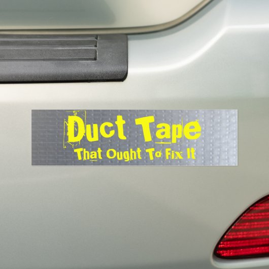 Duct tape - Gepersonaliseerd Bumpersticker (Op auto)