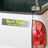 Duct tape - Gepersonaliseerd Bumpersticker (Op Truck)