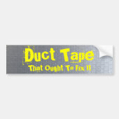 Duct tape - Gepersonaliseerd Bumpersticker (Voorkant)