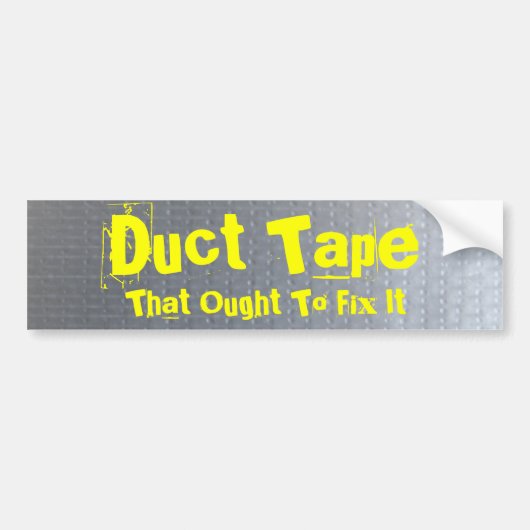 Duct tape - Gepersonaliseerd Bumpersticker (Voorkant)