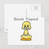Duct Tape Humor Geel Duck Taped Briefkaart (Voorkant / Achterkant)