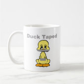 Duct Tape Humor Geel Duck Taped Koffiemok (Links)