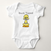 Duct Tape Humor Geel Duck Taped Romper (Voorkant)