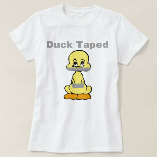 Duct Tape Humor Geel Duck Taped T-shirt