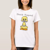 Duct Tape Humor Geel Duck Taped T-shirt (Voorkant)